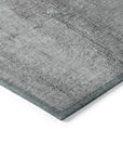 Nautical Grey Washable Indoor-Outdoor Rug