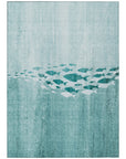 Addison Rugs Nautical Teal Washable Indoor-Outdoor Rug