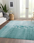 Addison Rugs Nautical Teal Washable Indoor-Outdoor Rug
