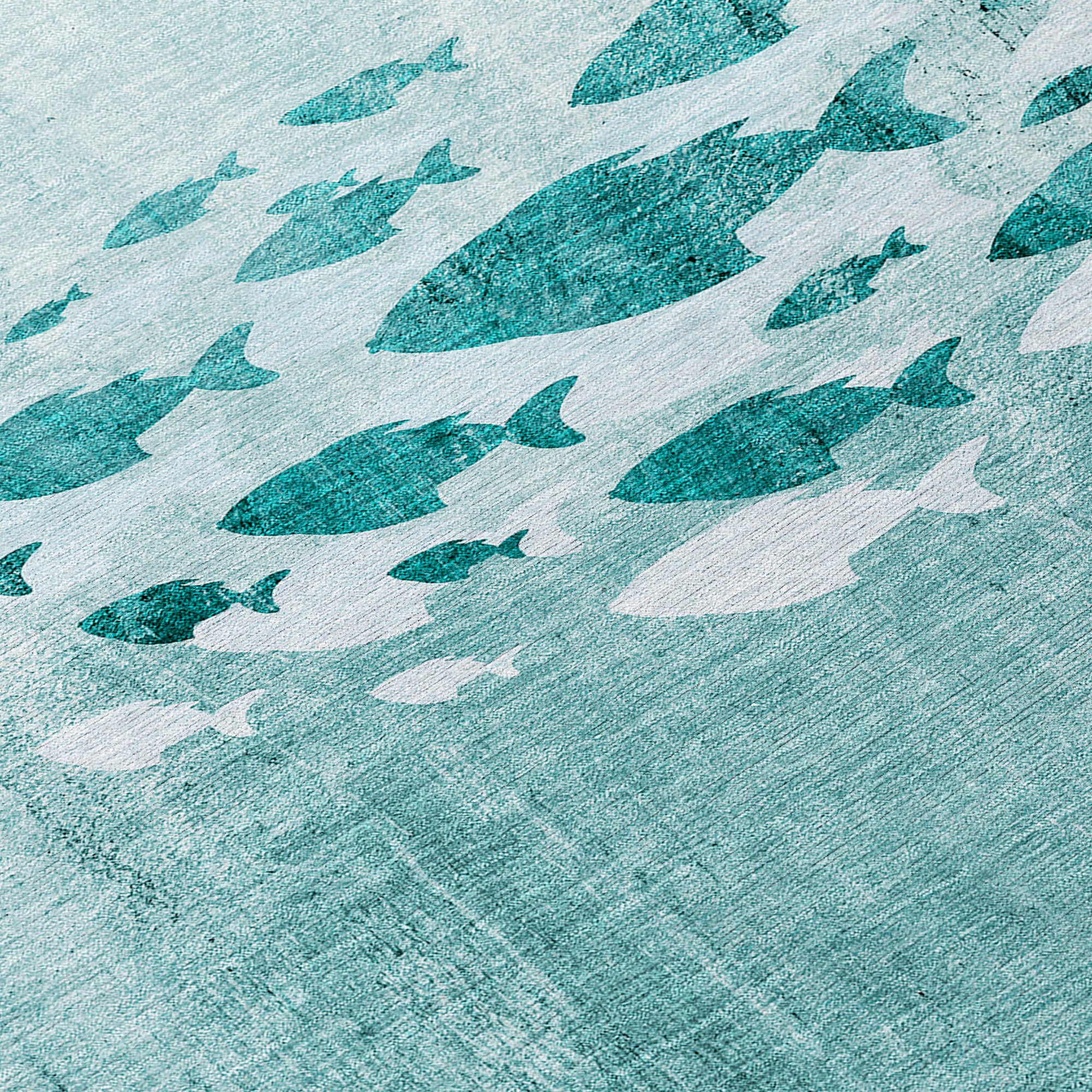 Addison Rugs Nautical Teal Washable Indoor-Outdoor Rug