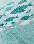Addison Rugs Nautical Teal Washable Indoor-Outdoor Rug