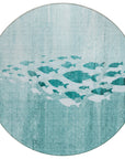 Addison Rugs Nautical Teal Washable Indoor-Outdoor Rug