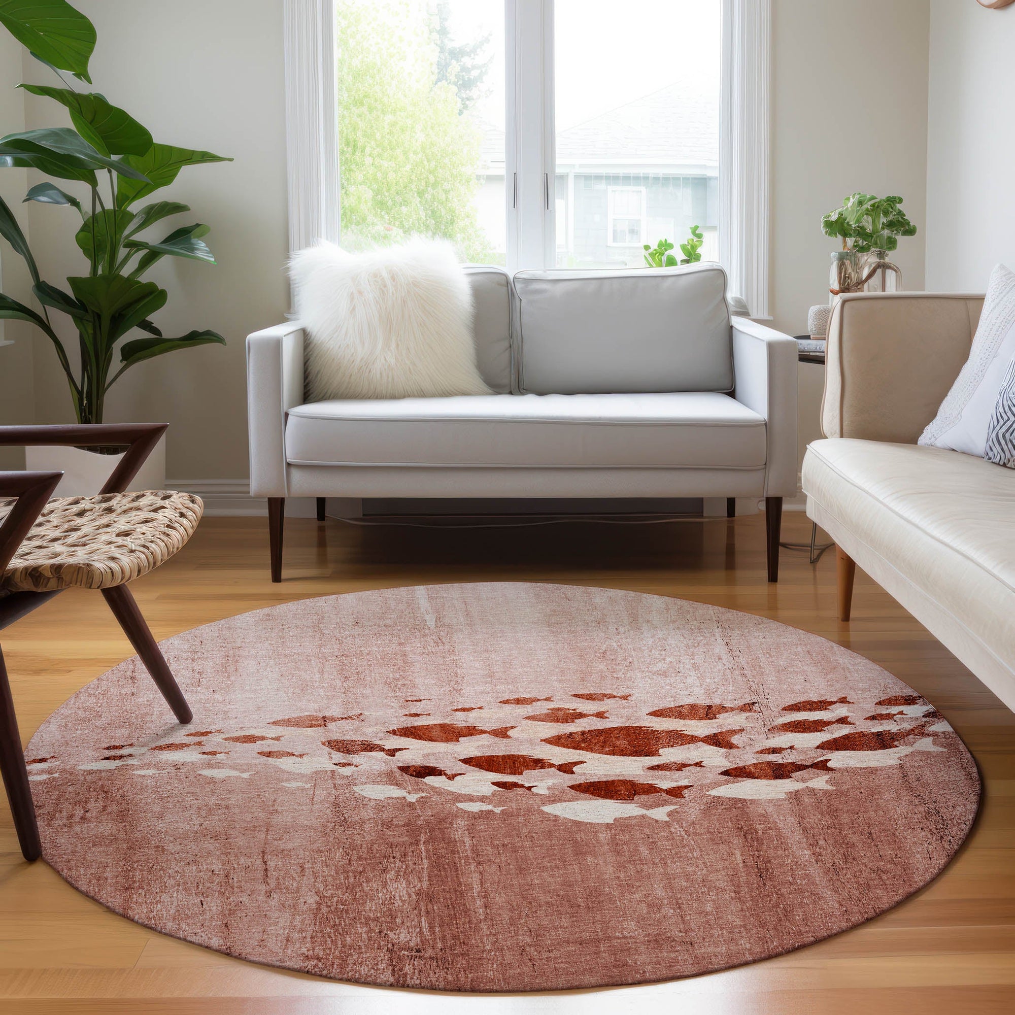 Addison Rugs Nautical Terracotta Washable Indoor-Outdoor Rug