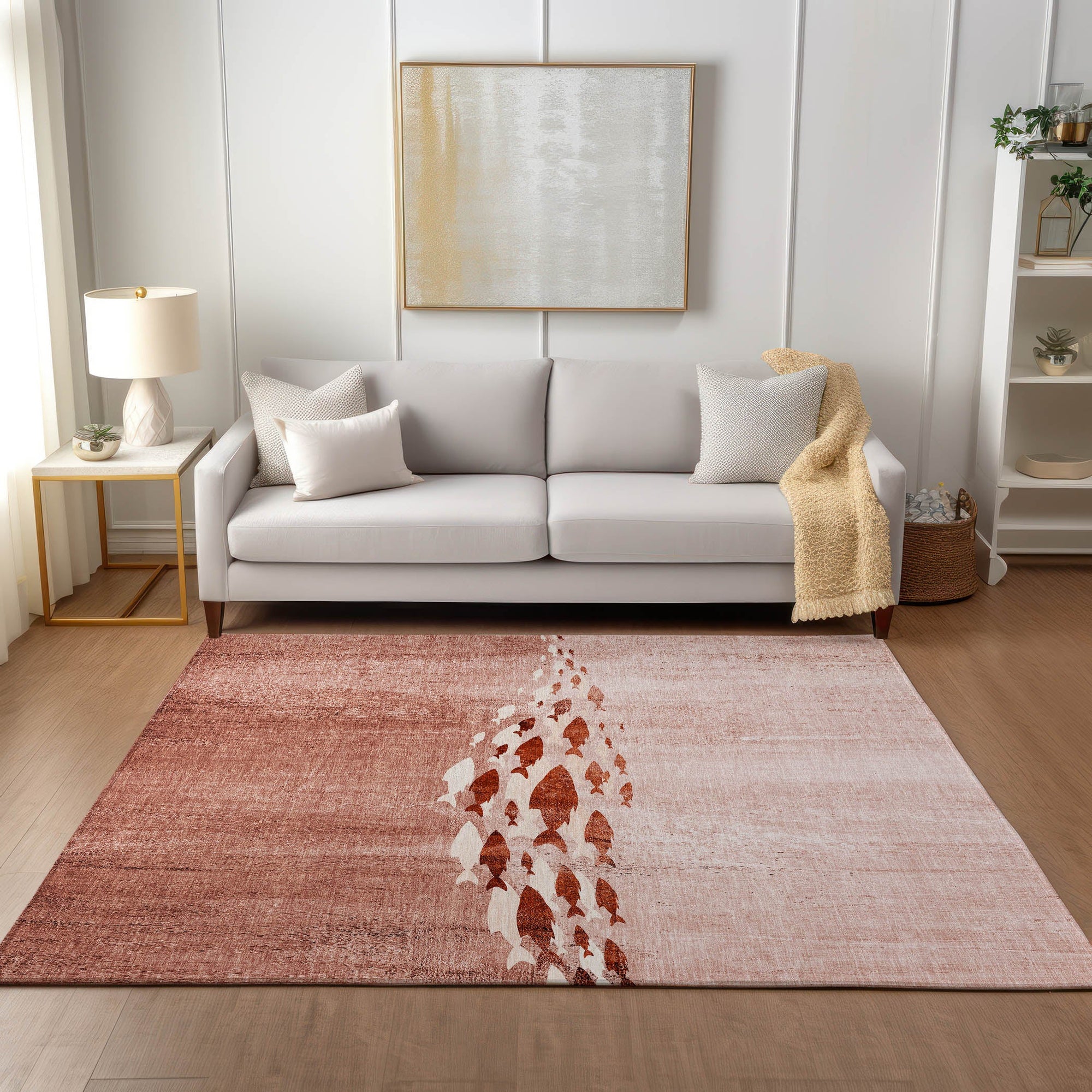 Addison Rugs Nautical Terracotta Washable Indoor-Outdoor Rug