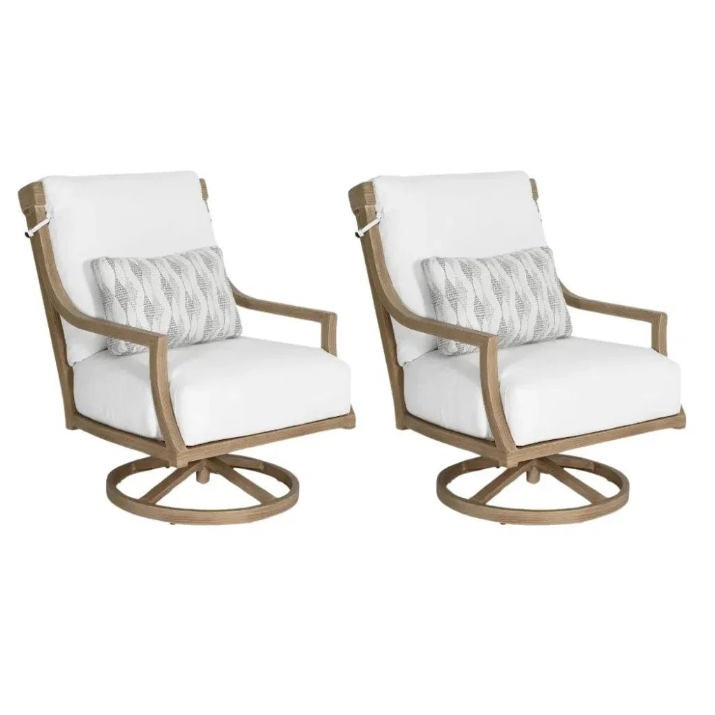 Nicoya High Back Swivel Rocking Lounge Chair with Sunbrella Cushions