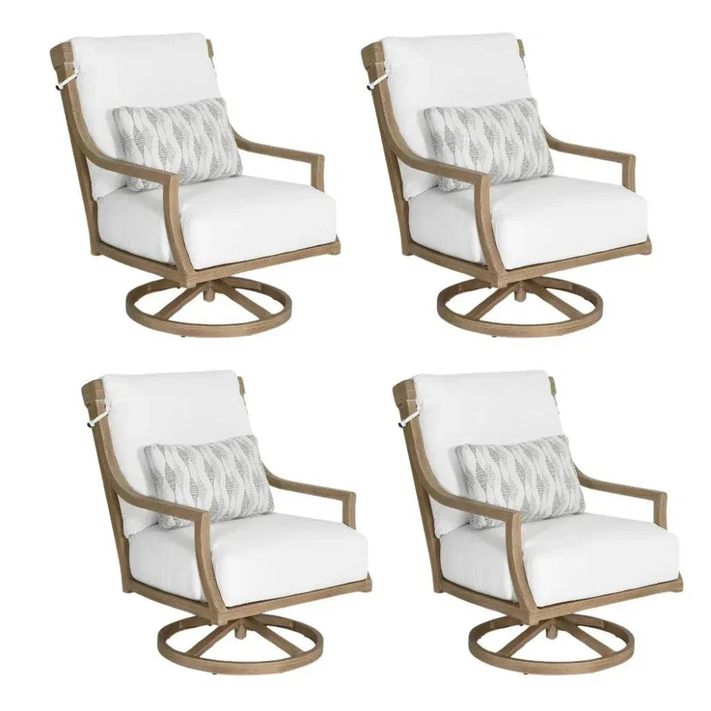Nicoya High Back Swivel Rocking Lounge Chair with Sunbrella Cushions