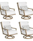 Nicoya High Back Swivel Rocking Lounge Chair with Sunbrella Cushions