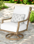 Nicoya High Back Swivel Rocking Lounge Chair with Sunbrella Cushions