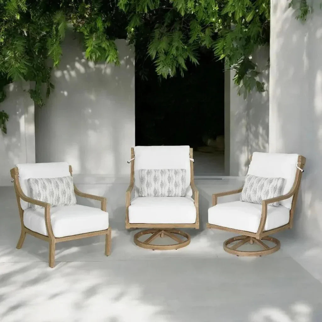 Nicoya High Back Swivel Rocking Lounge Chair with Sunbrella Cushions