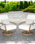 Nicoya High Back Swivel Rocking Lounge Chair with Sunbrella Cushions