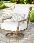 Nicoya High Back Swivel Rocking Lounge Chair Sunbrella Cushions