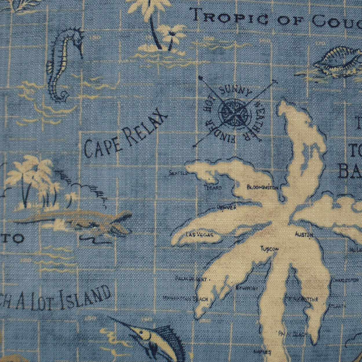 D.V. Kap Outdoor Island Song Pillow - Ocean