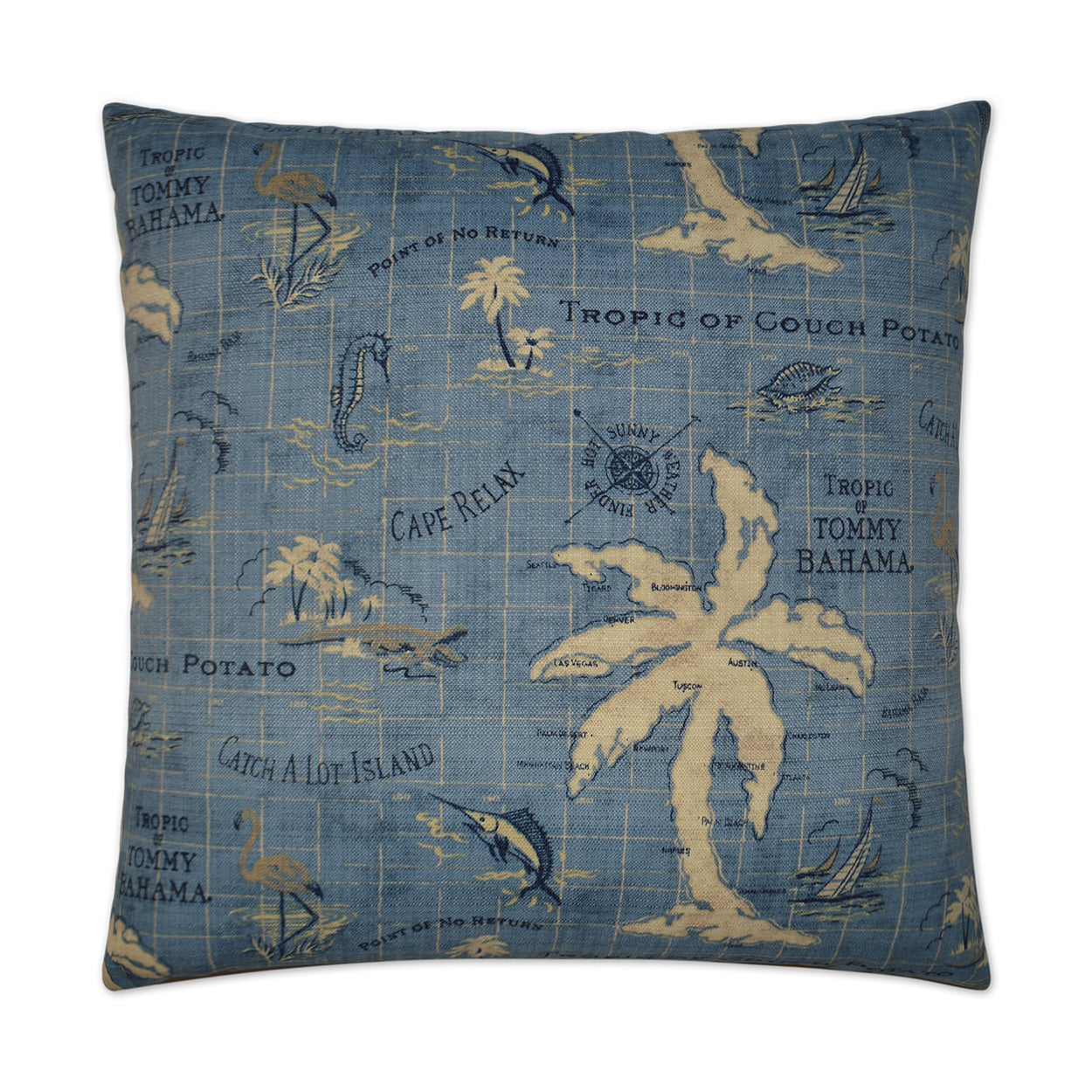 D.V. Kap Outdoor Island Song Pillow - Ocean