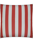 D.V. Kap Outdoor Café Stripe Pillow - Red