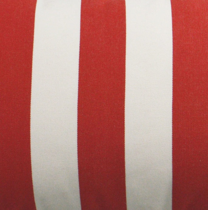 D.V. Kap Outdoor Café Stripe Lumbar Pillow - Red