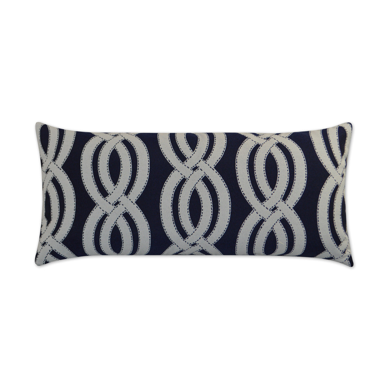 D.V. Kap Outdoor Sea Shore Lumbar Pillow - Navy
