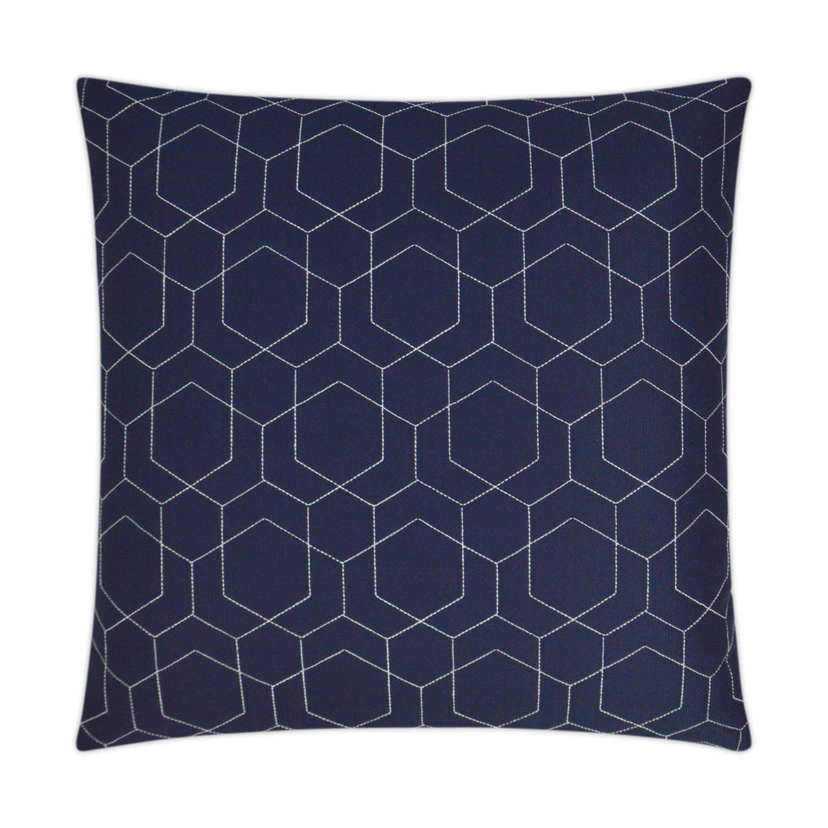 D.V. Kap Outdoor Hex Quilt Pillow - Navy