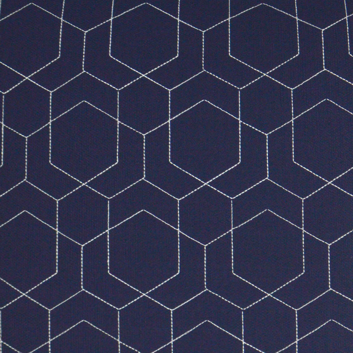 D.V. Kap Outdoor Hex Quilt Lumbar Pillow - Navy