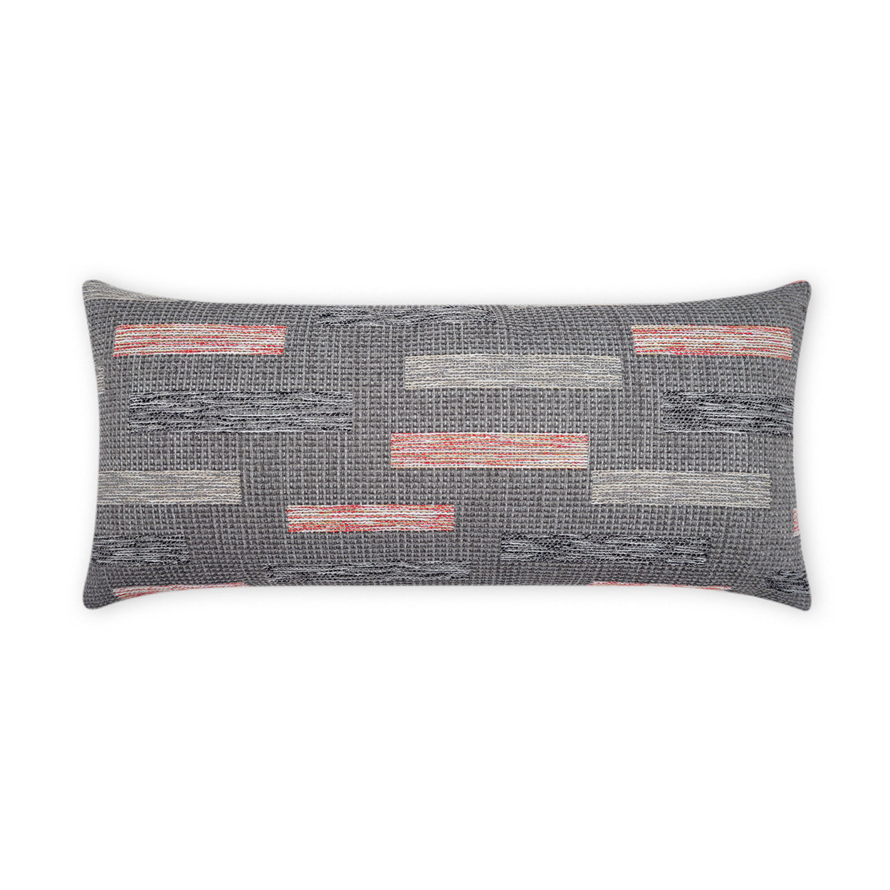 D.V. Kap Outdoor Blockweave Lumbar Pillow - Coral