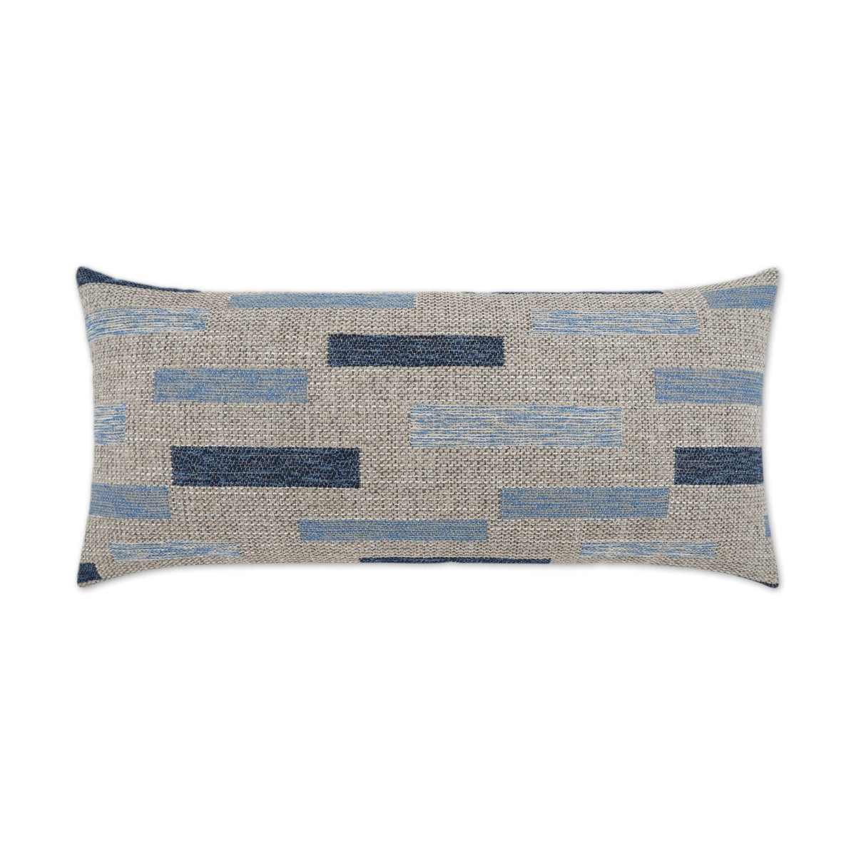D.V. Kap Outdoor Blockweave Lumbar Pillow - Indigo