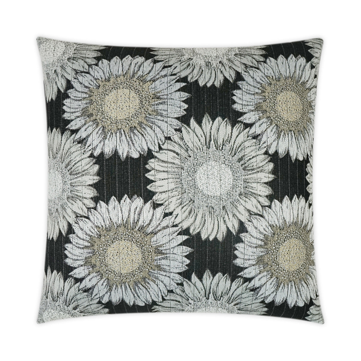 D.V. Kap Outdoor Daisy Chain Pillow - Black