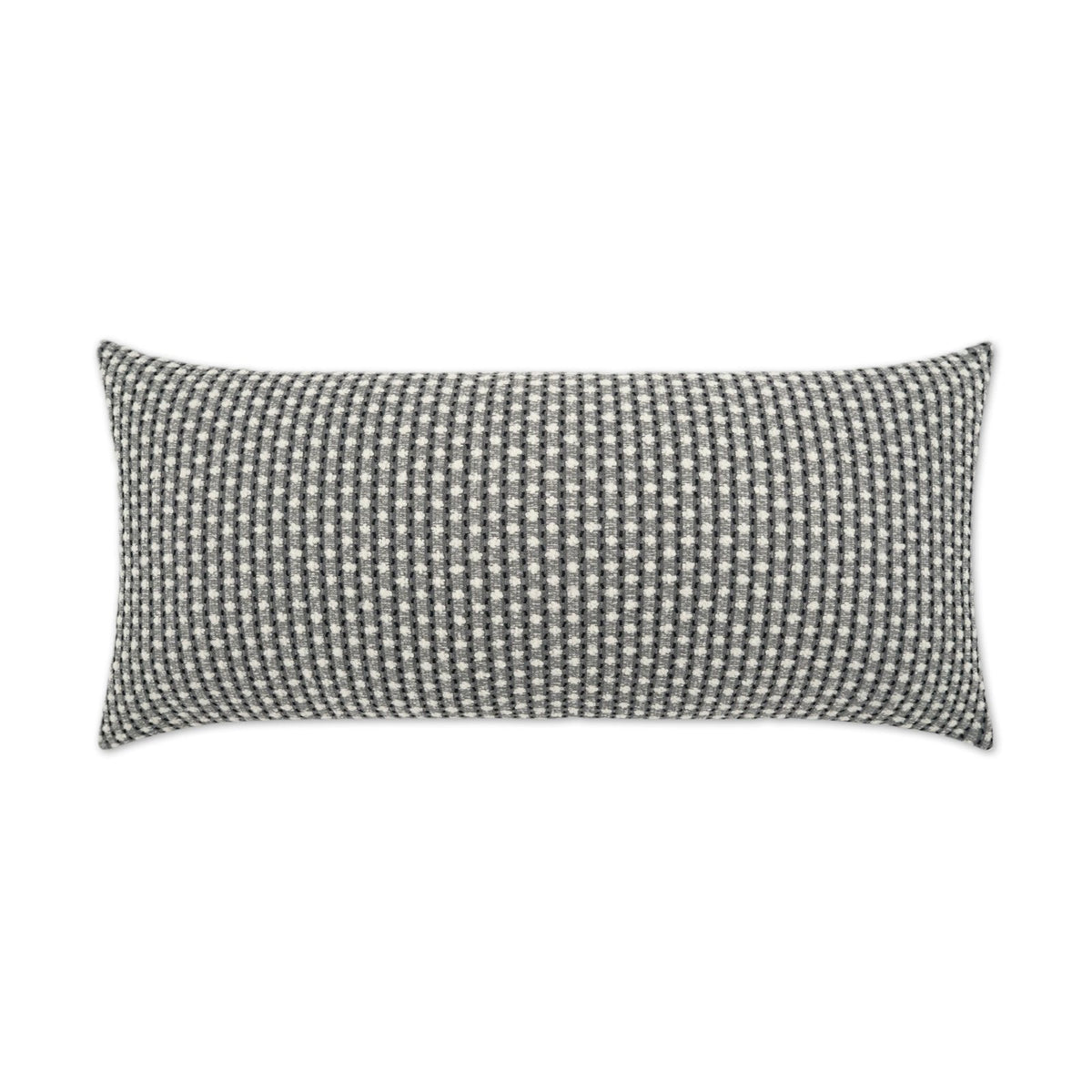 D.V. Kap Outdoor Dot Dash Lumbar Pillow - Grey