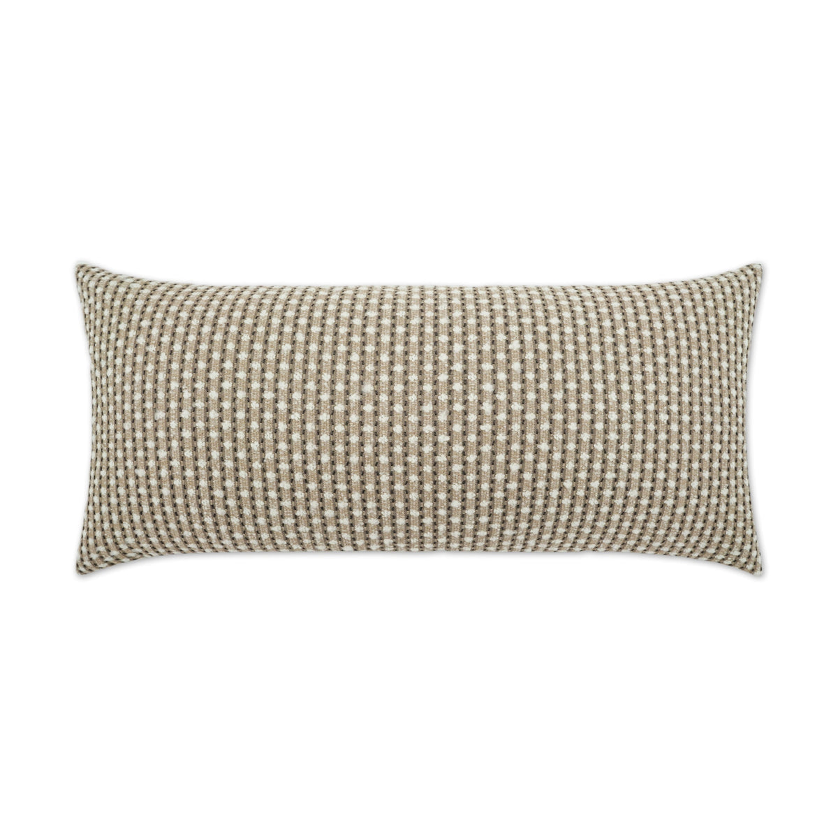 D.V. Kap Outdoor Dot Dash Lumbar Pillow - Taupe