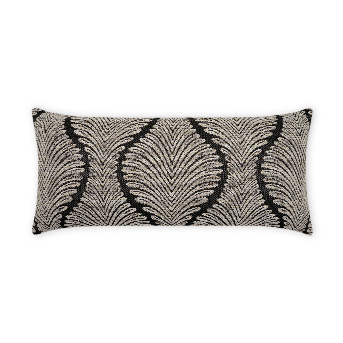 D.V. Kap Outdoor Palmyra Lumbar Pillow - Black