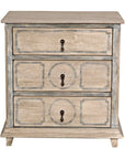 Livingston Wooden 3 Drawers Small Nightstand