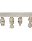 Moai Wooden Rectangular Console Table