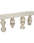 Moai Wooden Rectangular Console Table