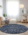 Addison Rugs Ocean Ripples Blue Washable Indoor-Outdoor Rug