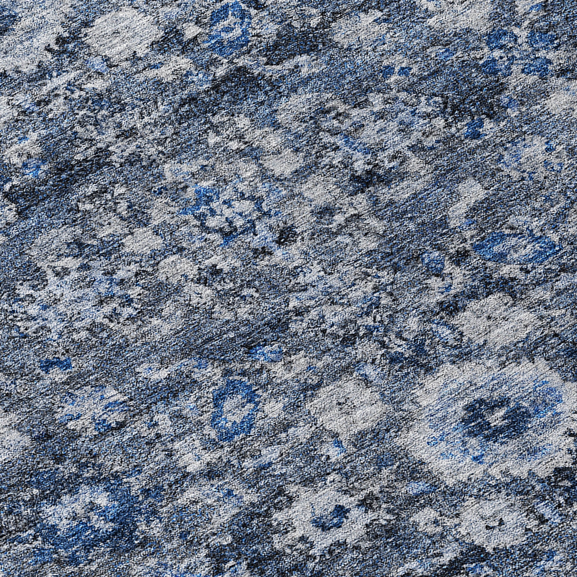 Addison Rugs Ocean Ripples Blue Washable Indoor-Outdoor Rug