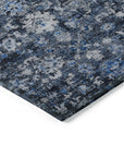 Addison Rugs Ocean Ripples Blue Washable Indoor-Outdoor Rug