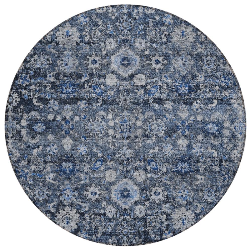 Addison Rugs Ocean Ripples Blue Washable Indoor-Outdoor Rug