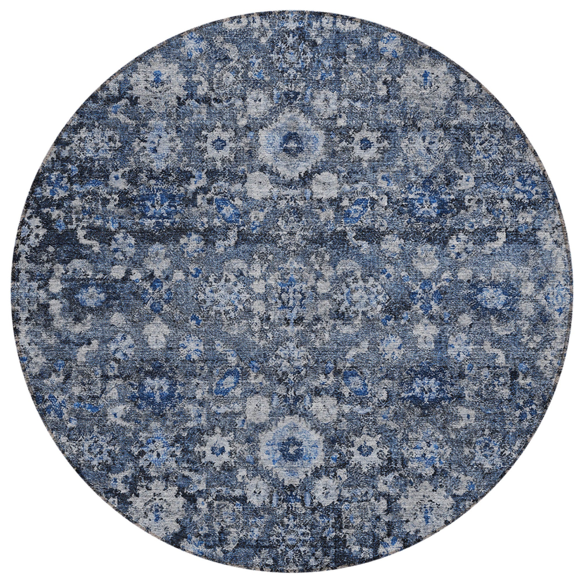 Addison Rugs Ocean Ripples Blue Washable Indoor-Outdoor Rug