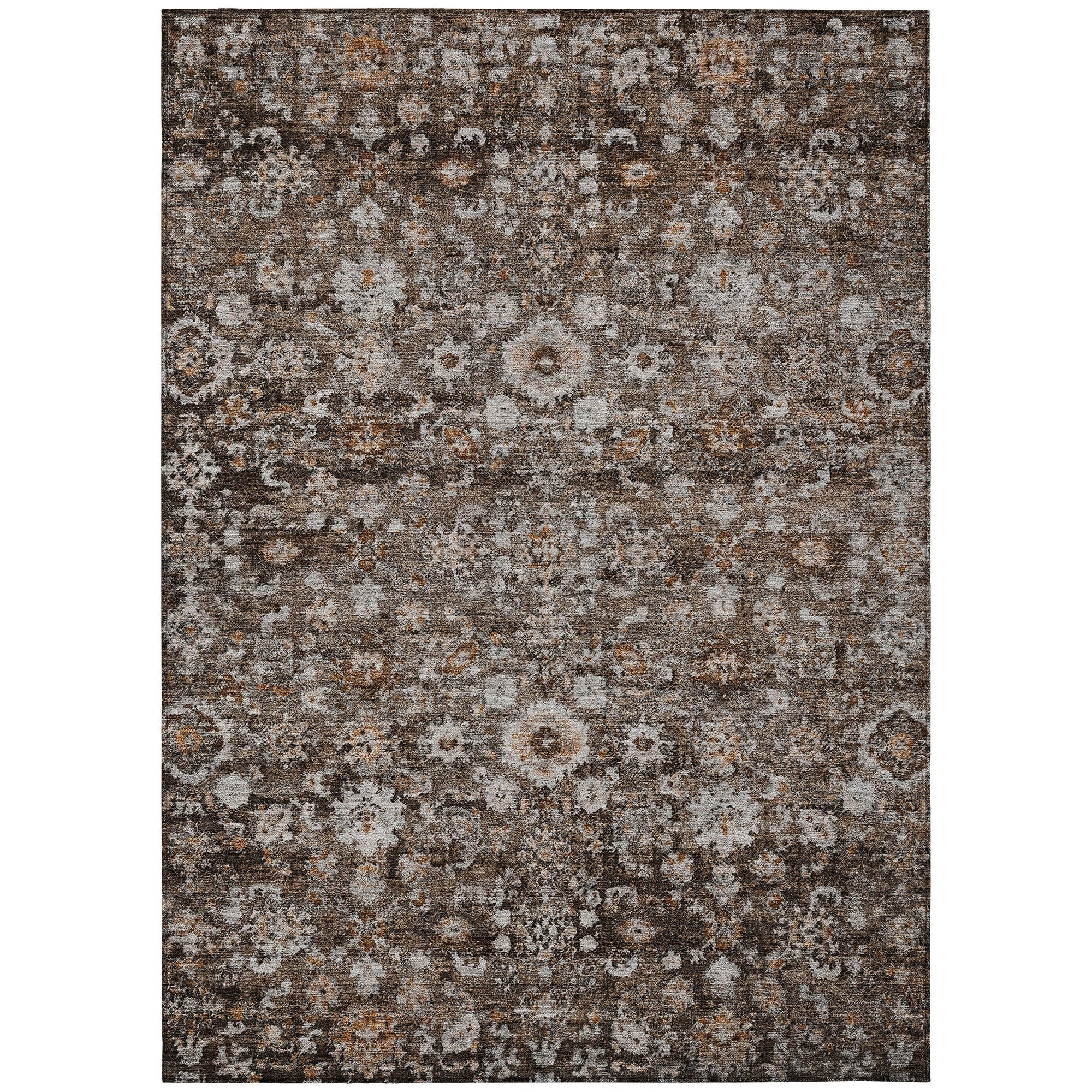 Addison Rugs Ocean Ripples Brown Washable Indoor-Outdoor Rug