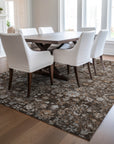 Addison Rugs Ocean Ripples Brown Washable Indoor-Outdoor Rug