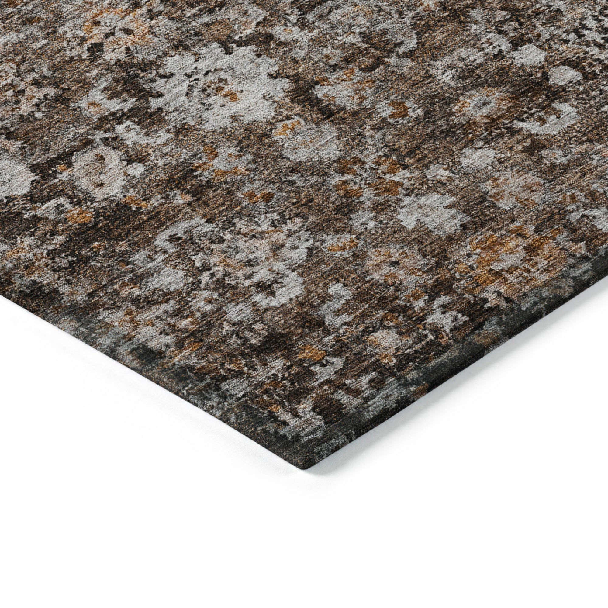 Addison Rugs Ocean Ripples Brown Washable Indoor-Outdoor Rug