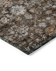 Addison Rugs Ocean Ripples Brown Washable Indoor-Outdoor Rug