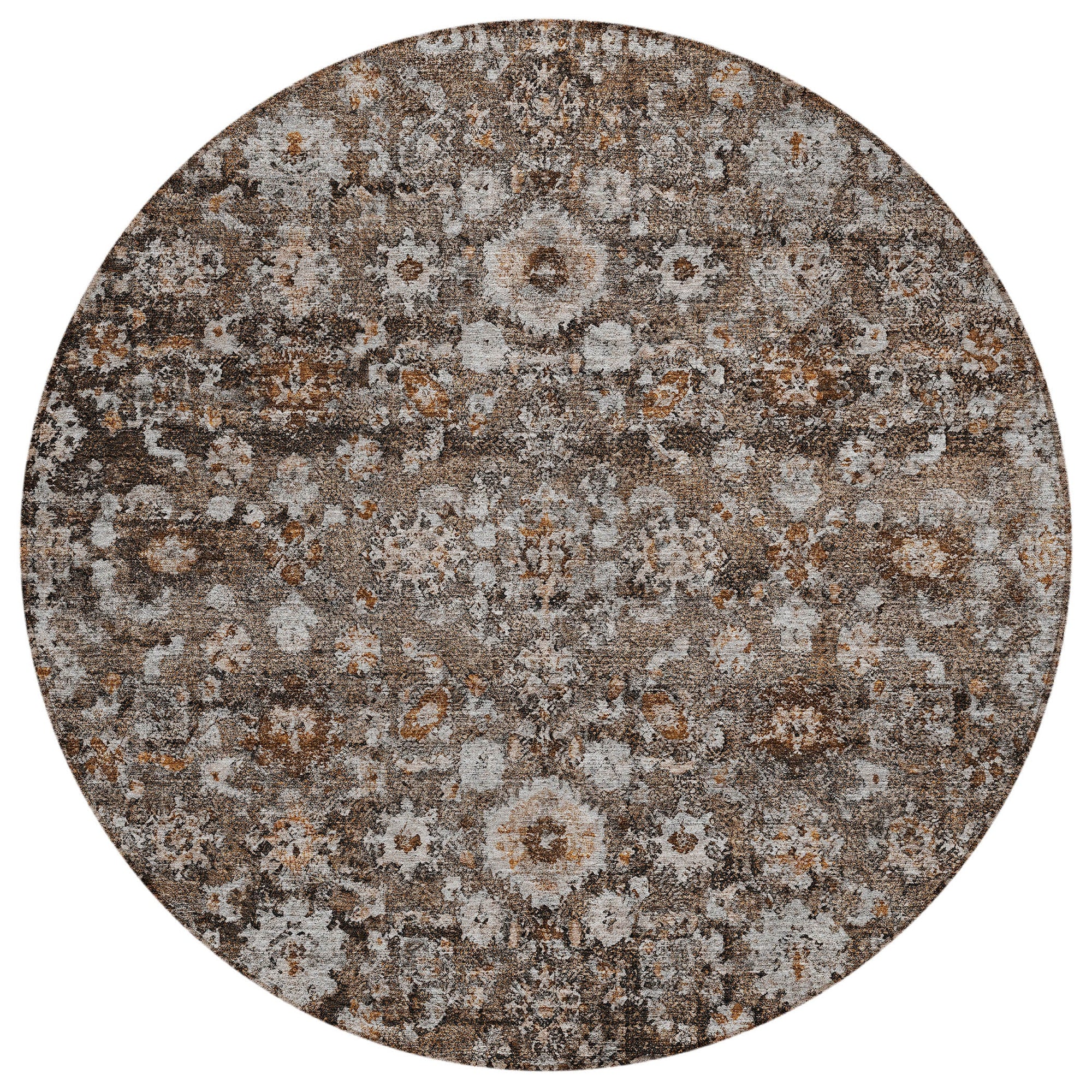Addison Rugs Ocean Ripples Brown Washable Indoor-Outdoor Rug