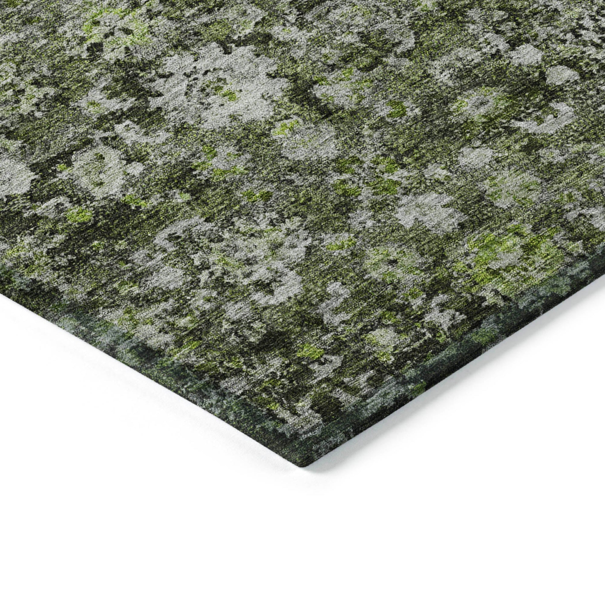 Addison Rugs Ocean Ripples Green Washable Indoor-Outdoor Rug