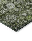 Addison Rugs Ocean Ripples Green Washable Indoor-Outdoor Rug