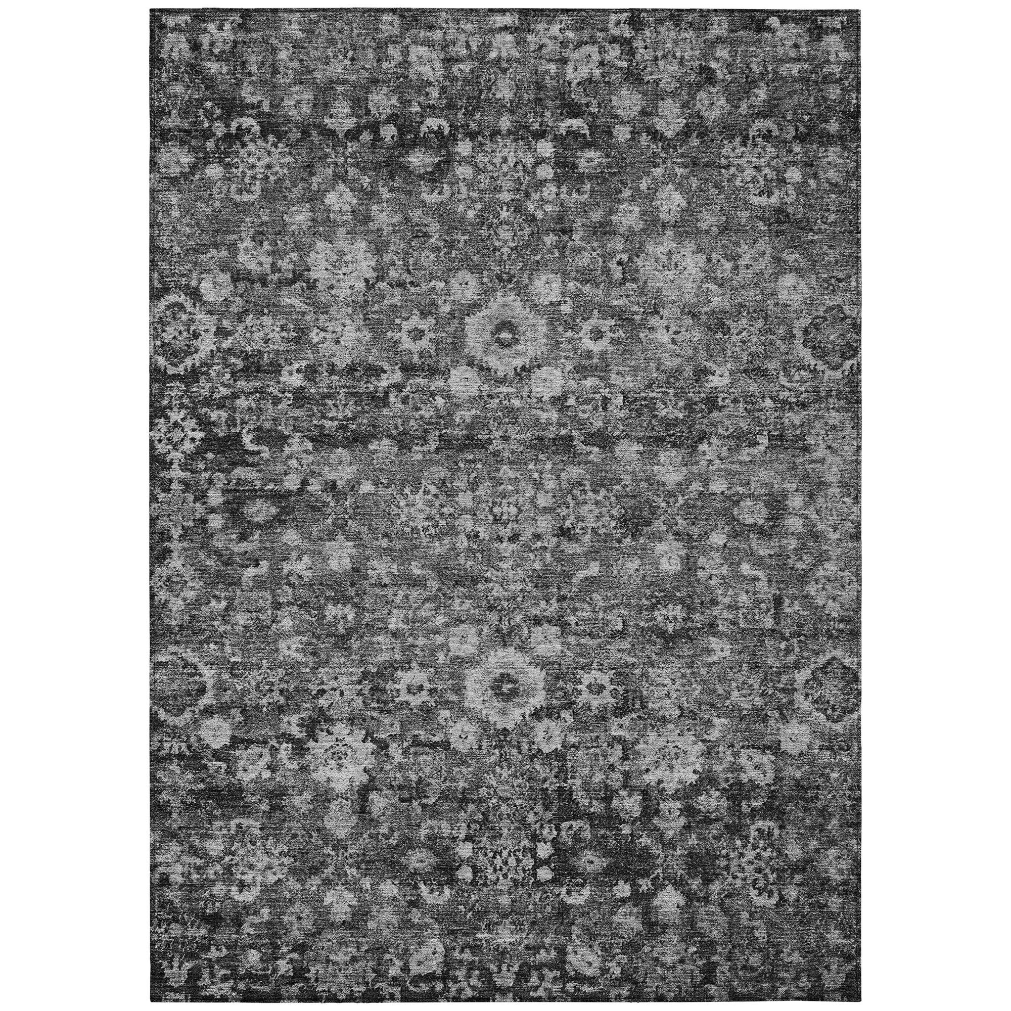 Addison Rugs Ocean Ripples Grey Washable Indoor-Outdoor Rug