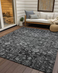 Addison Rugs Ocean Ripples Grey Washable Indoor-Outdoor Rug