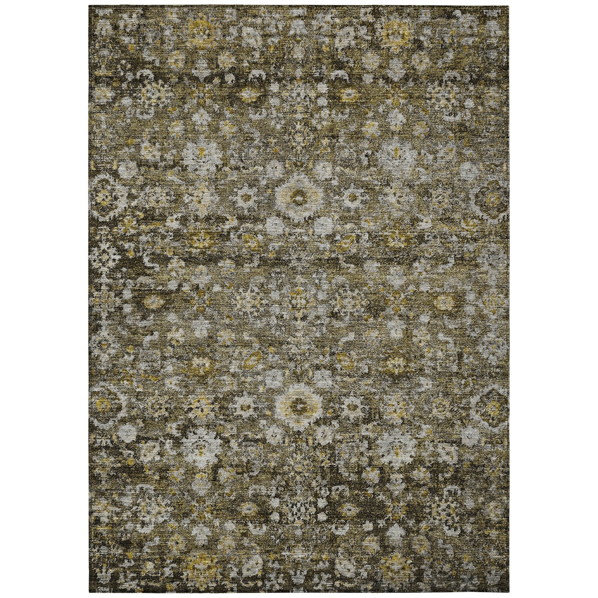 Addison Rugs Ocean Ripples Mocha Washable Indoor-Outdoor Rug