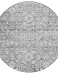 Addison Rugs Ocean Ripples Silver Washable Indoor-Outdoor Rug