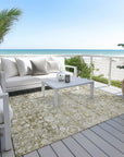 Addison Rugs Ocean Ripples Taupe Washable Indoor-Outdoor Rug