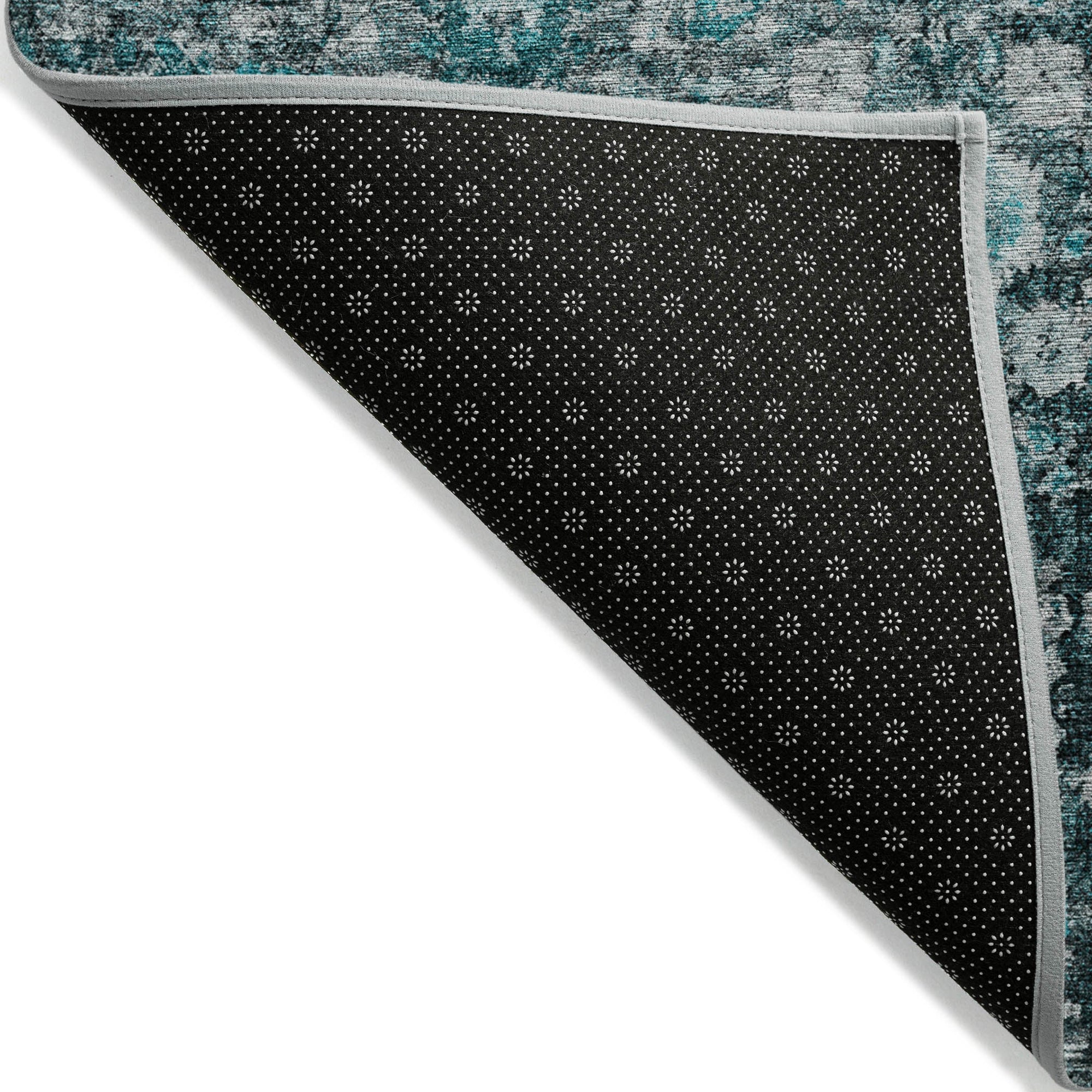 Addison Rugs Ocean Ripples Teal Washable Indoor-Outdoor Rug