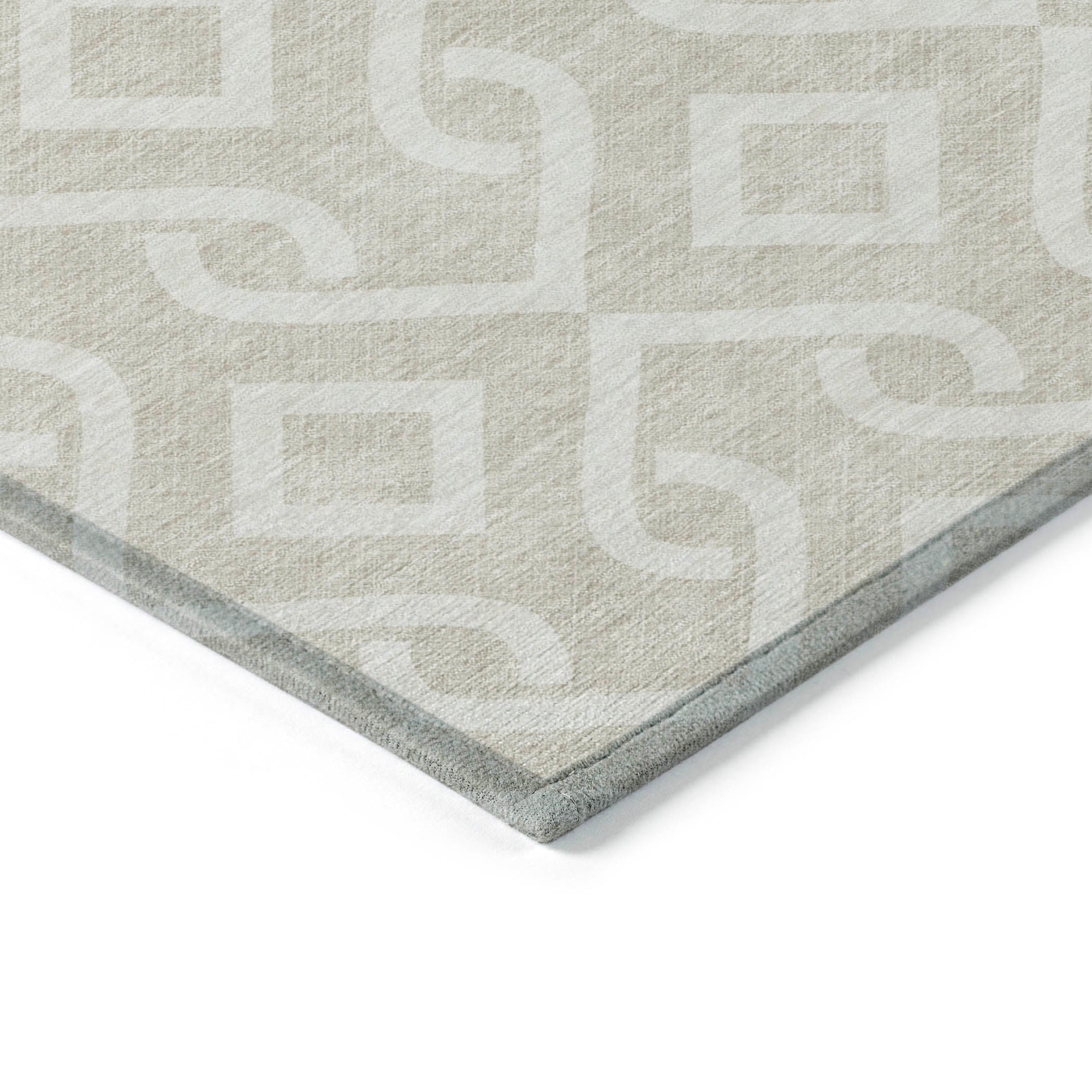 Addison Rugs Offset Stripes Beige Washable Indoor-Outdoor Rug